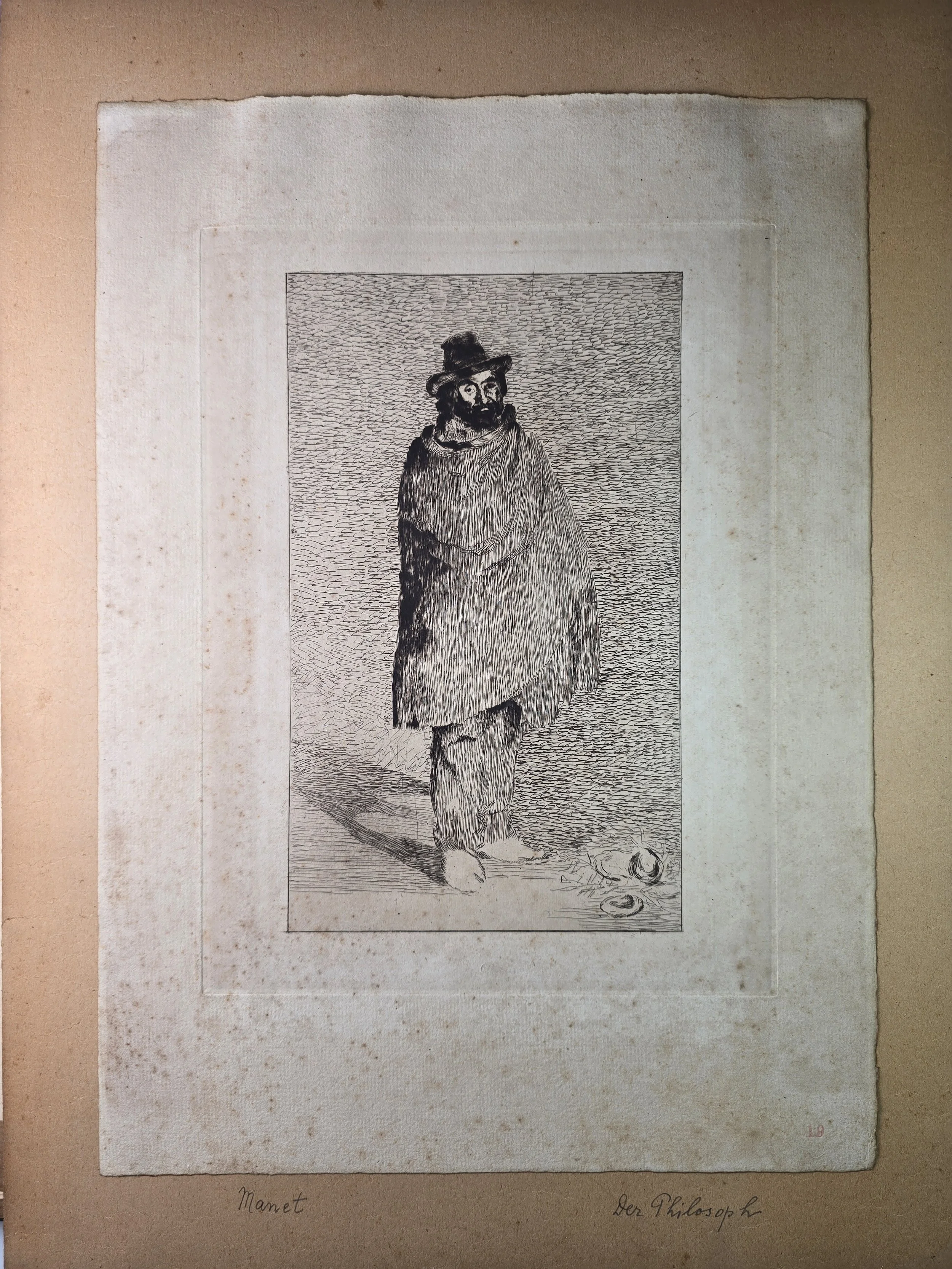 Manet, Holzschnitt "Der Philosoph"