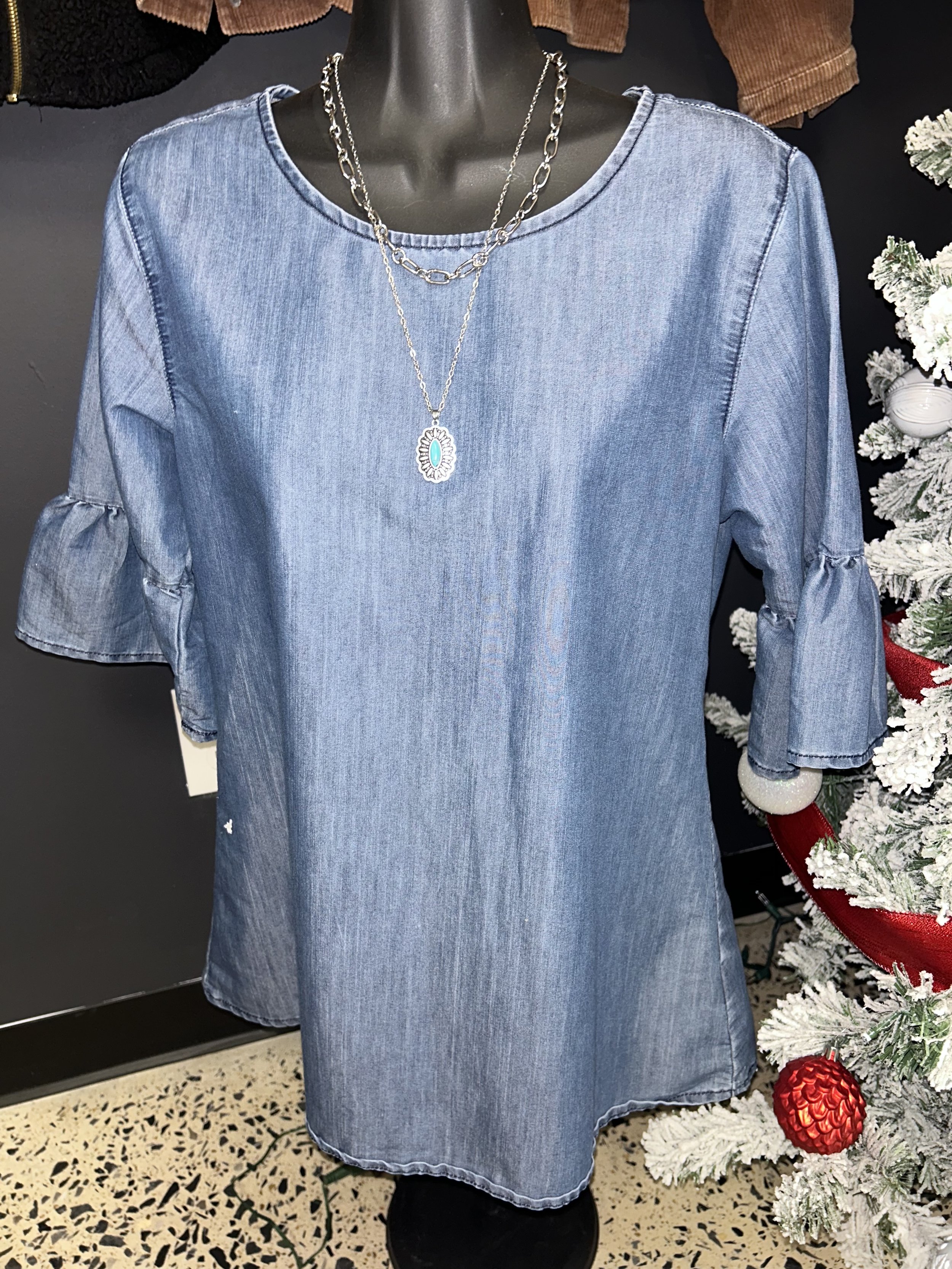 consignment denim top