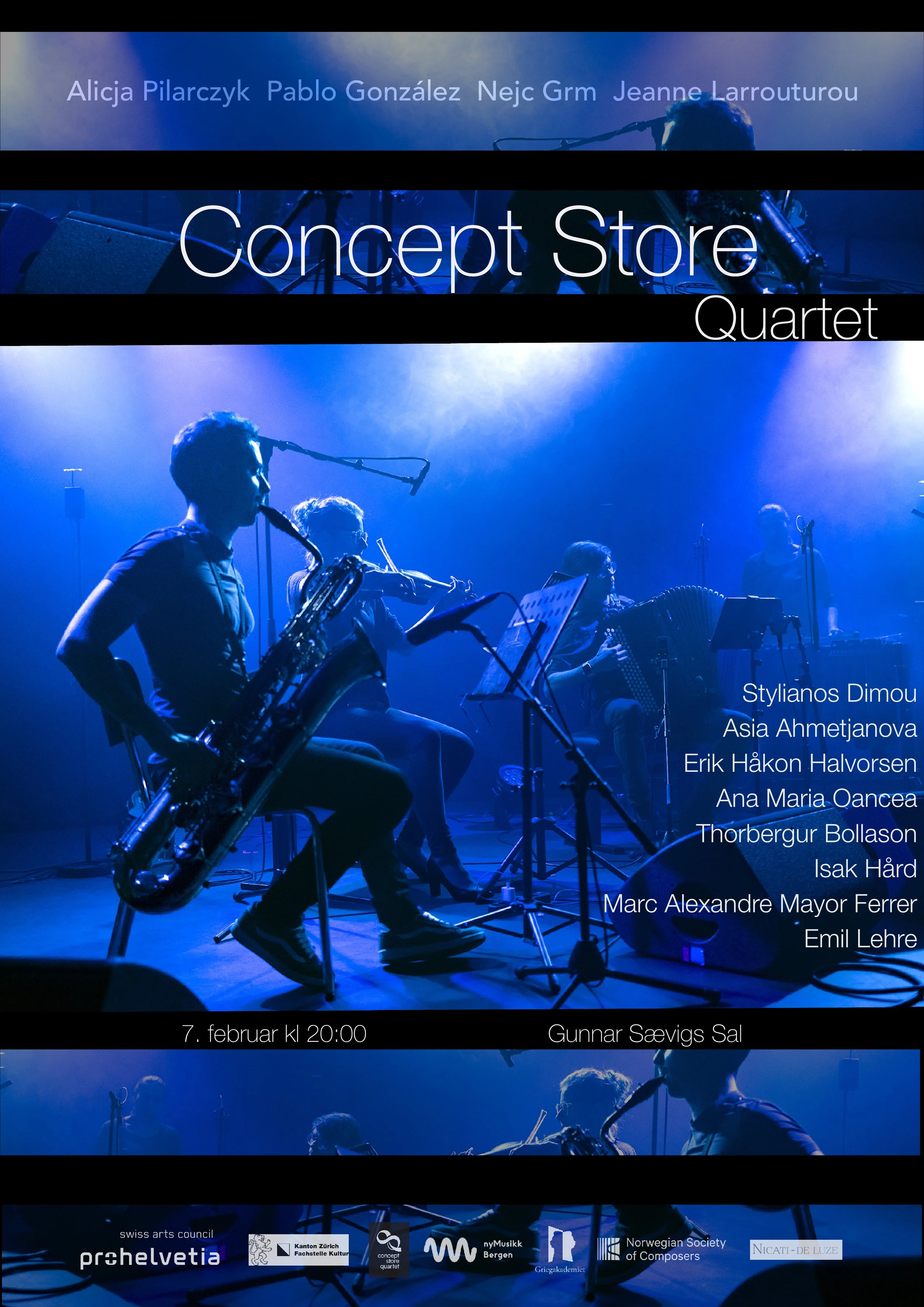 Concept Store Quartet // Concert @Grieg Academy