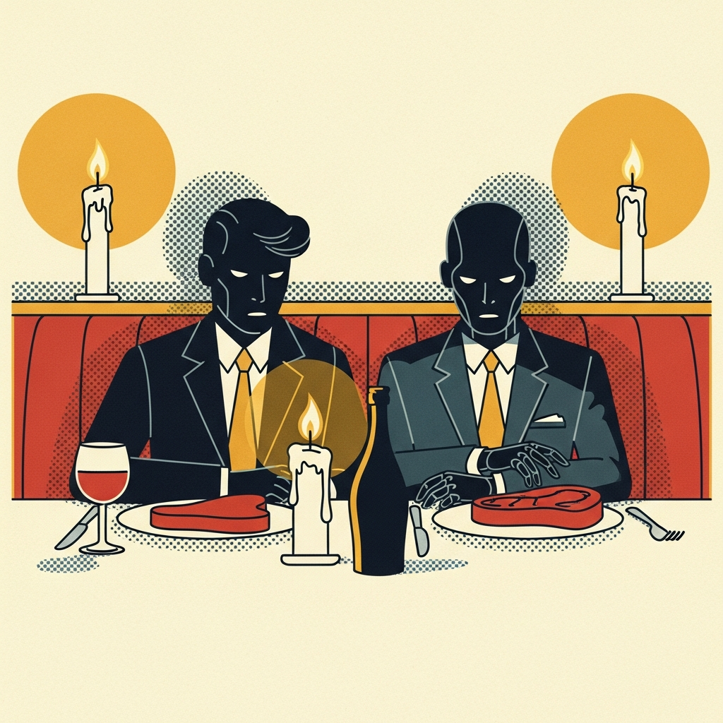 Mystery Man Spotted at Steakhouse With Mr. Turing