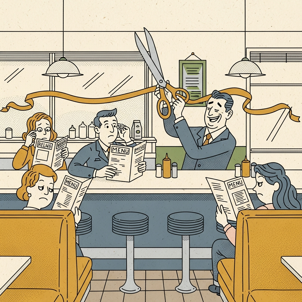 Ribbon Cutting for Diner Redux, Same Menu, Same Booths, New Owner