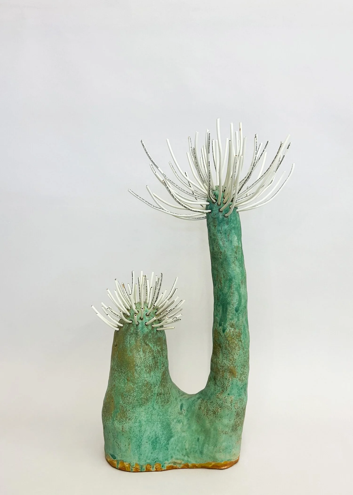  Flora #2, 2024  Ceramic and wire  22 × 14 × 9 inches 