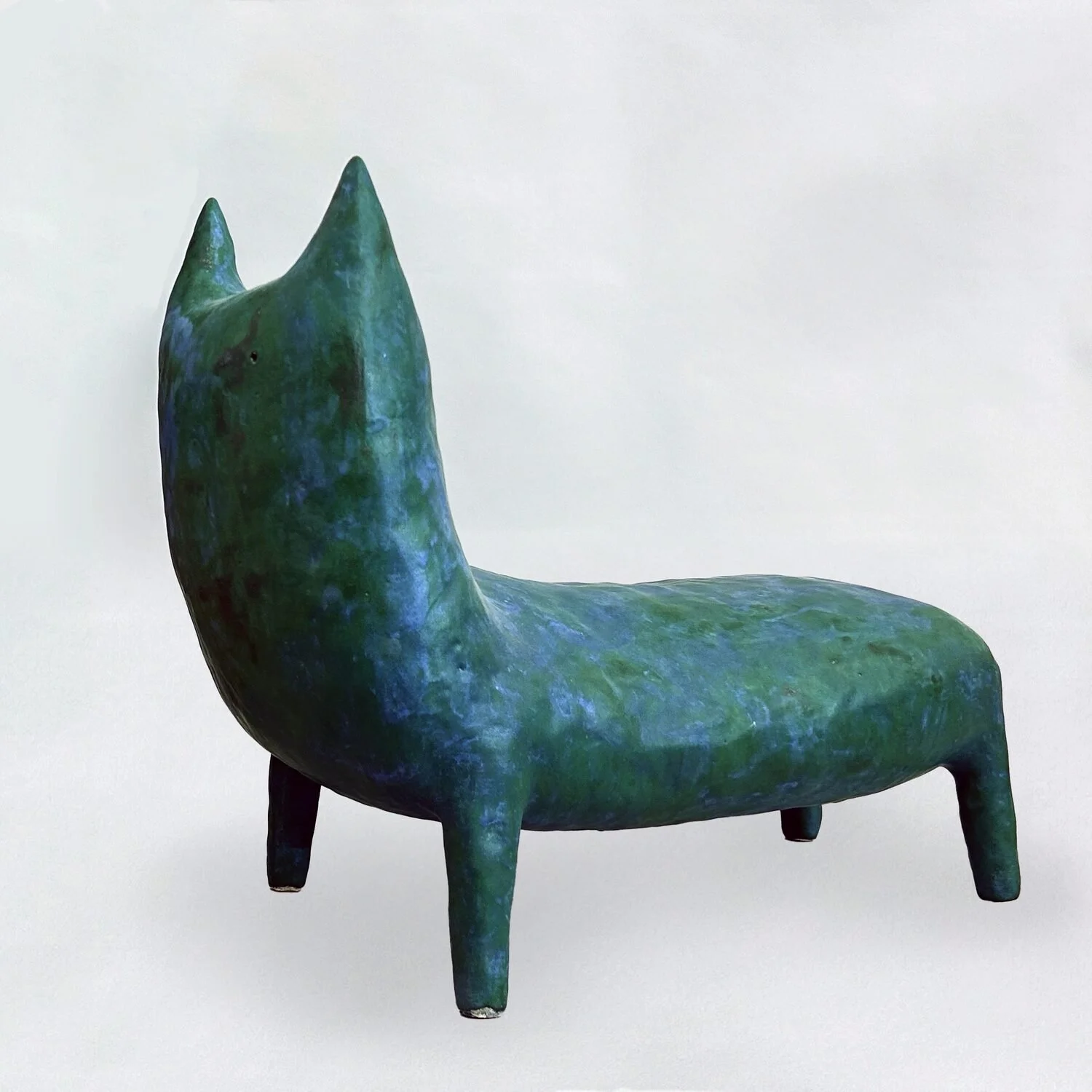 Fauna #2, 2023  Glazed ceramic  18 × 20 × 10 inches 