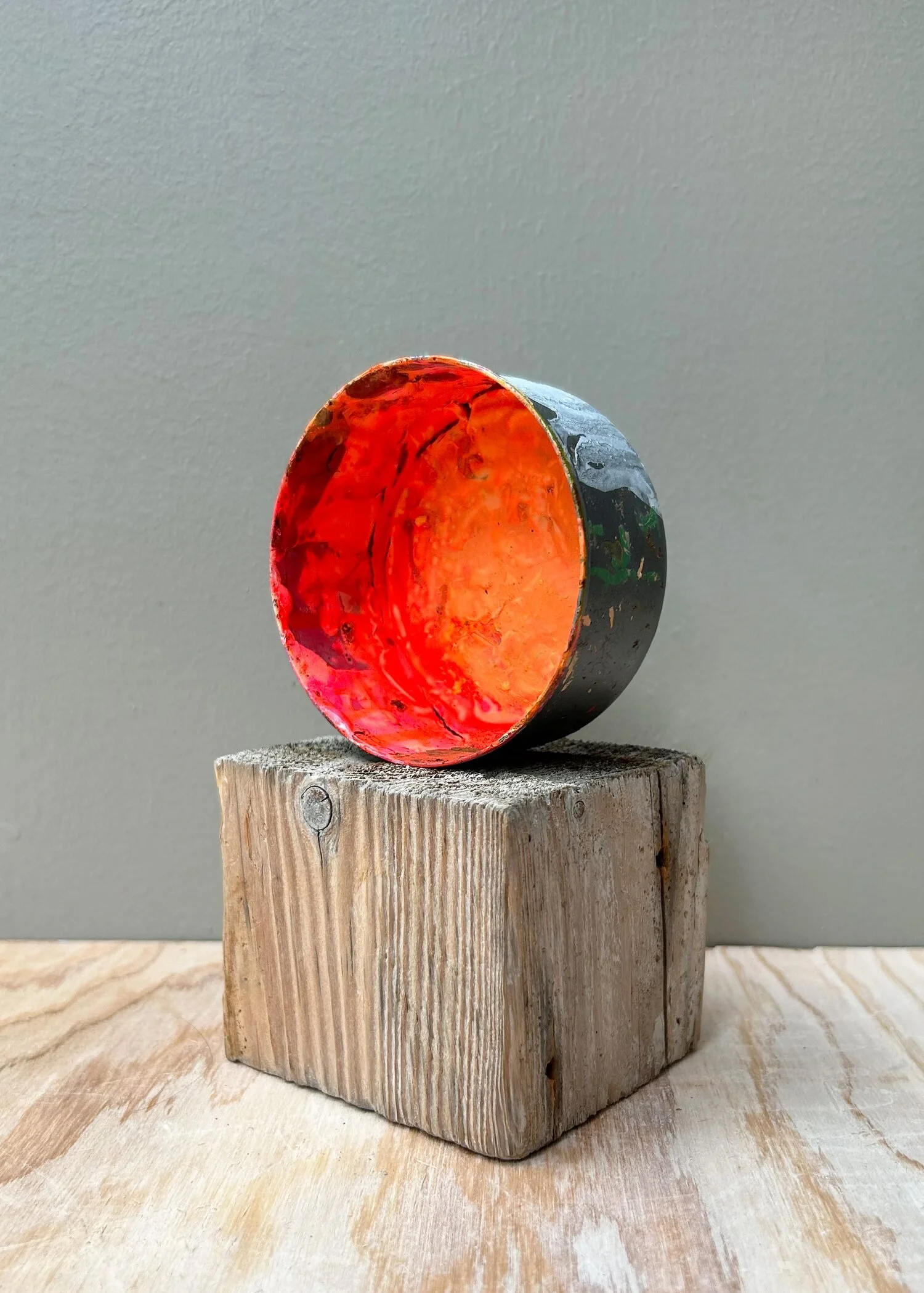  Untitled, 2023  Wood, acrylic paint and metal  6.6 × 3 × 3.5 inches 