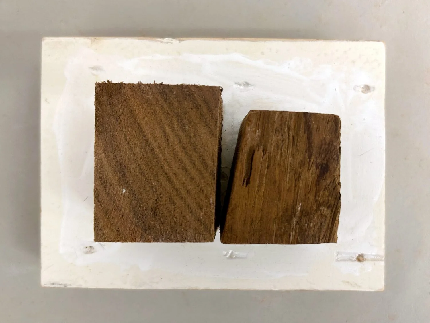  Studio #7, 2023  Wood and acrylic paint  4 × 4 × 5 inches 