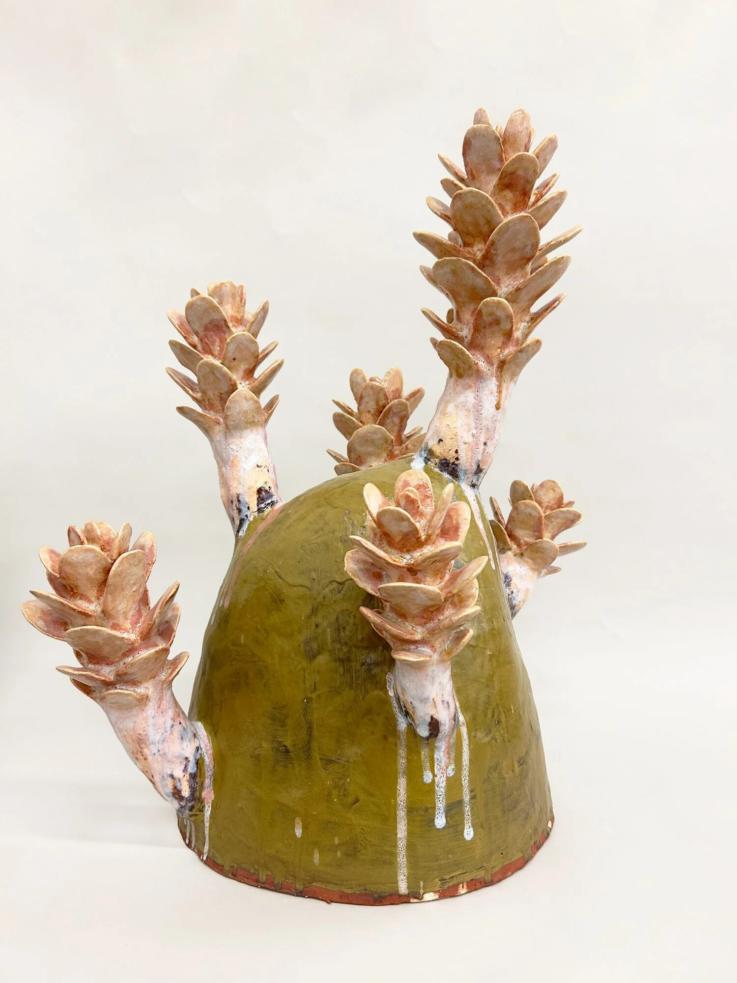  Flora #12, 2023  Glazed ceramic  22 × 17 × 17 inches 