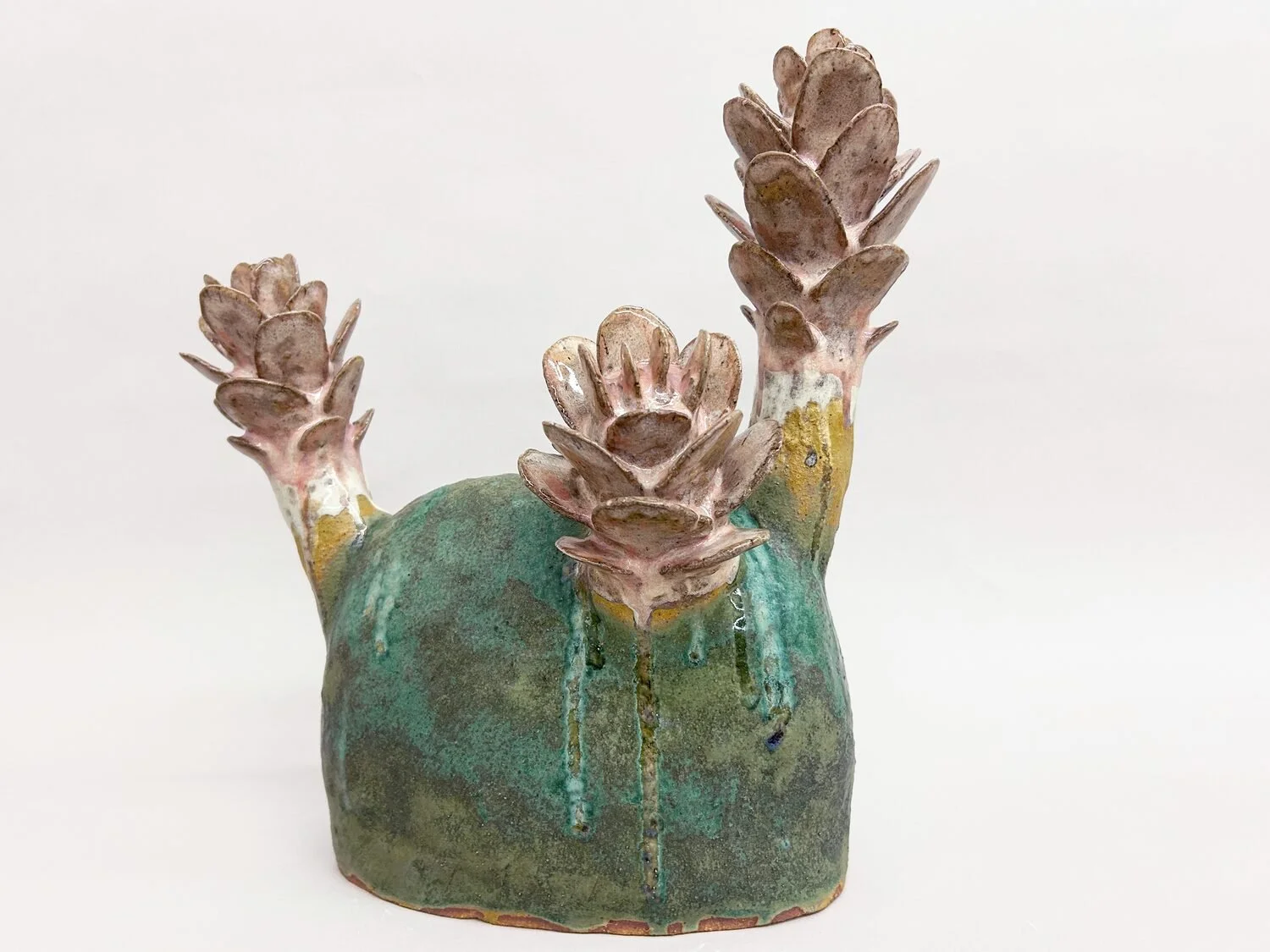  Flora #15, 2023  Glazed ceramic  15 × 13 × 6 inches 