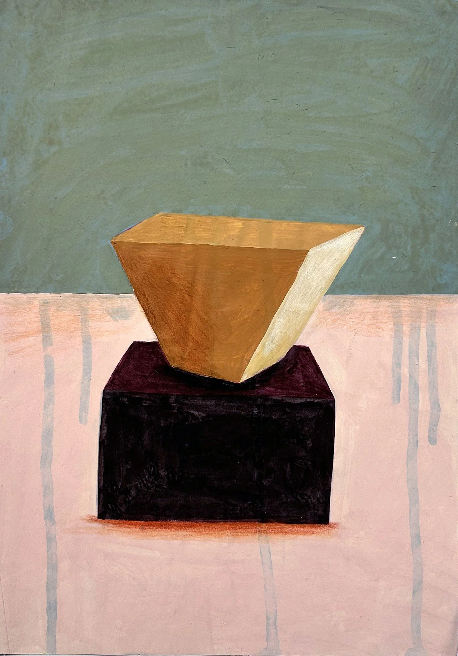  Paper #7, 2024  Acrylic and color pencil on paper  11.5 × 16.5 inches 