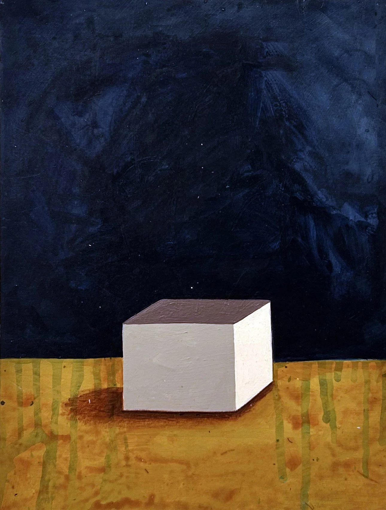  Paper #4, 2024  Acrylic and color pencil on paper  12 × 9 inches 