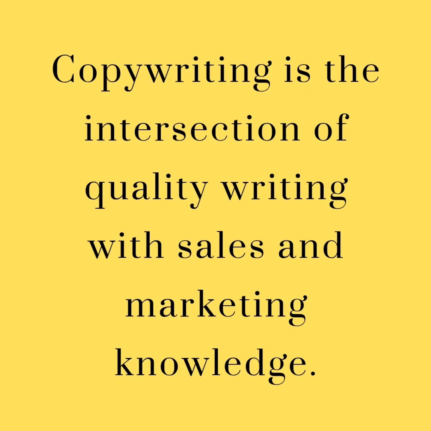 Copywriting = quality writing + sales marketing knowledge.

As a proven strategic thinker, I don't just know how to write, I know what to say. 

#seocopywriter #salescopywriting #freelancewriter #haltoncopywriter #burlingtoncopywriter #websitecontent