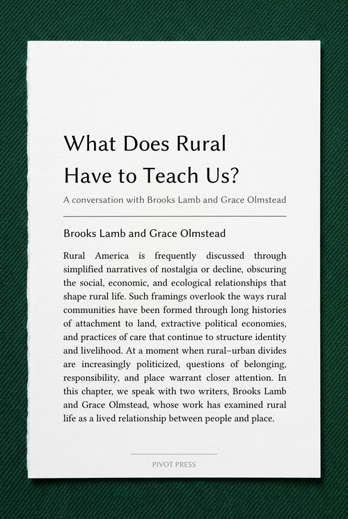 What Does Rural Have to Teach Us?