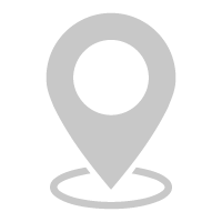Gray location pin icon with a circular base