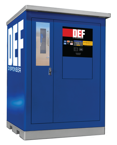Additech HUDD above‑ground DEF dispensing unit with integrated payment system