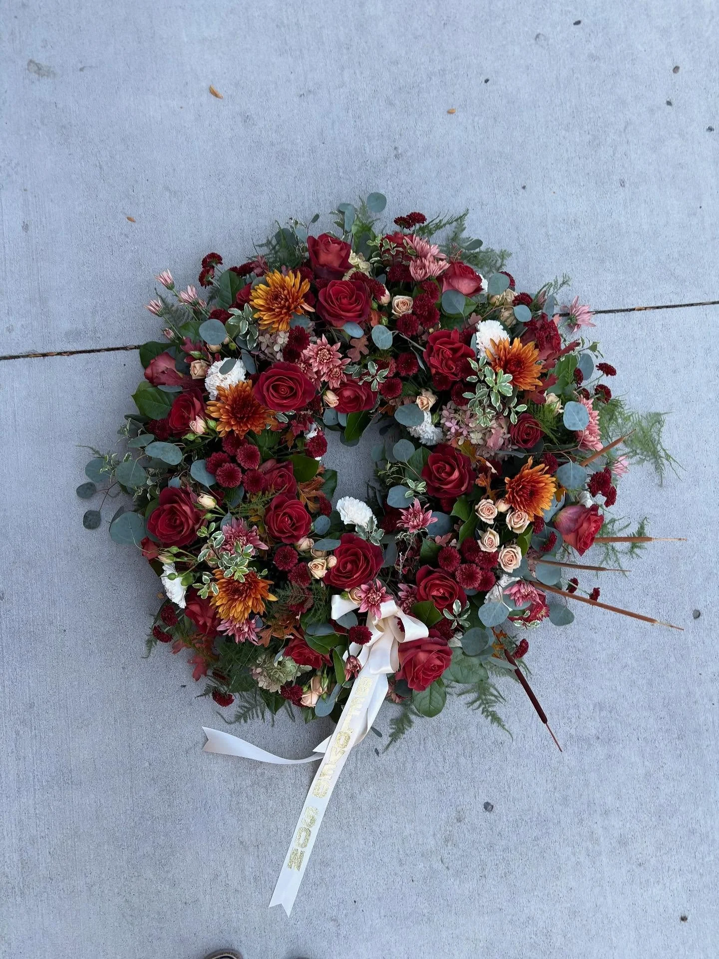 I delivered This fall wreath for a funeral today and I loved it so much! Don&rsquo;t worry I kept a &ldquo;recipe&rdquo; so I can recreate it or use the same flowers for some thing else when needed 🍁🍁