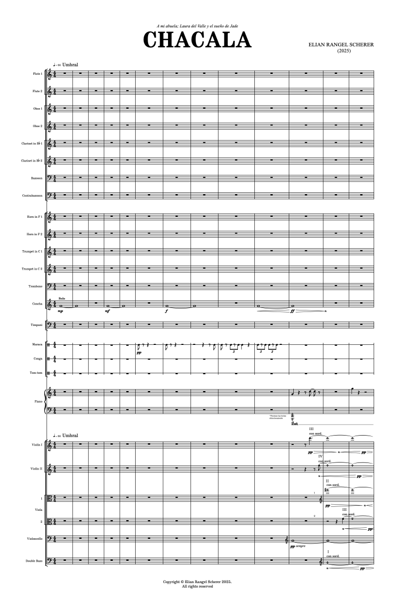 CHACALA - Full Score - Digital