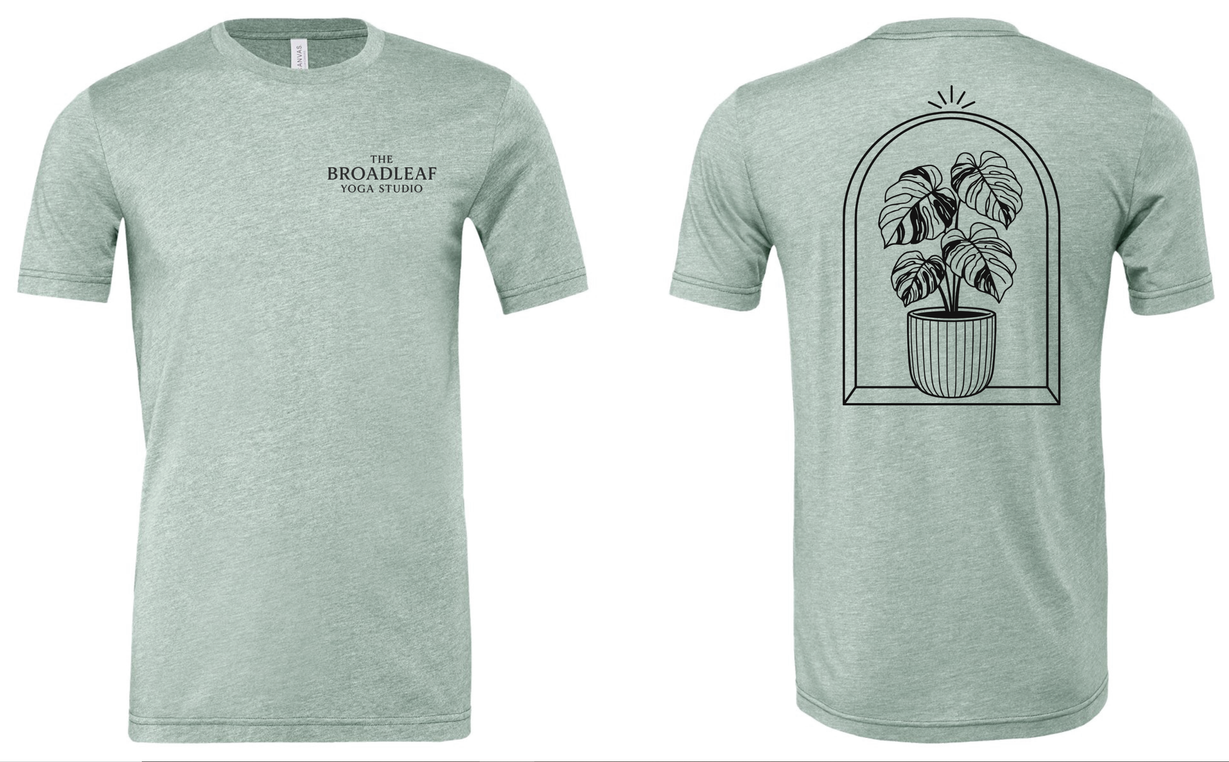 T-Shirt BL Monstera in Blue