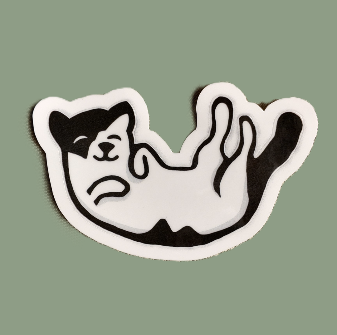 "Beans the Cat" Die Cut Sticker - Waterproof