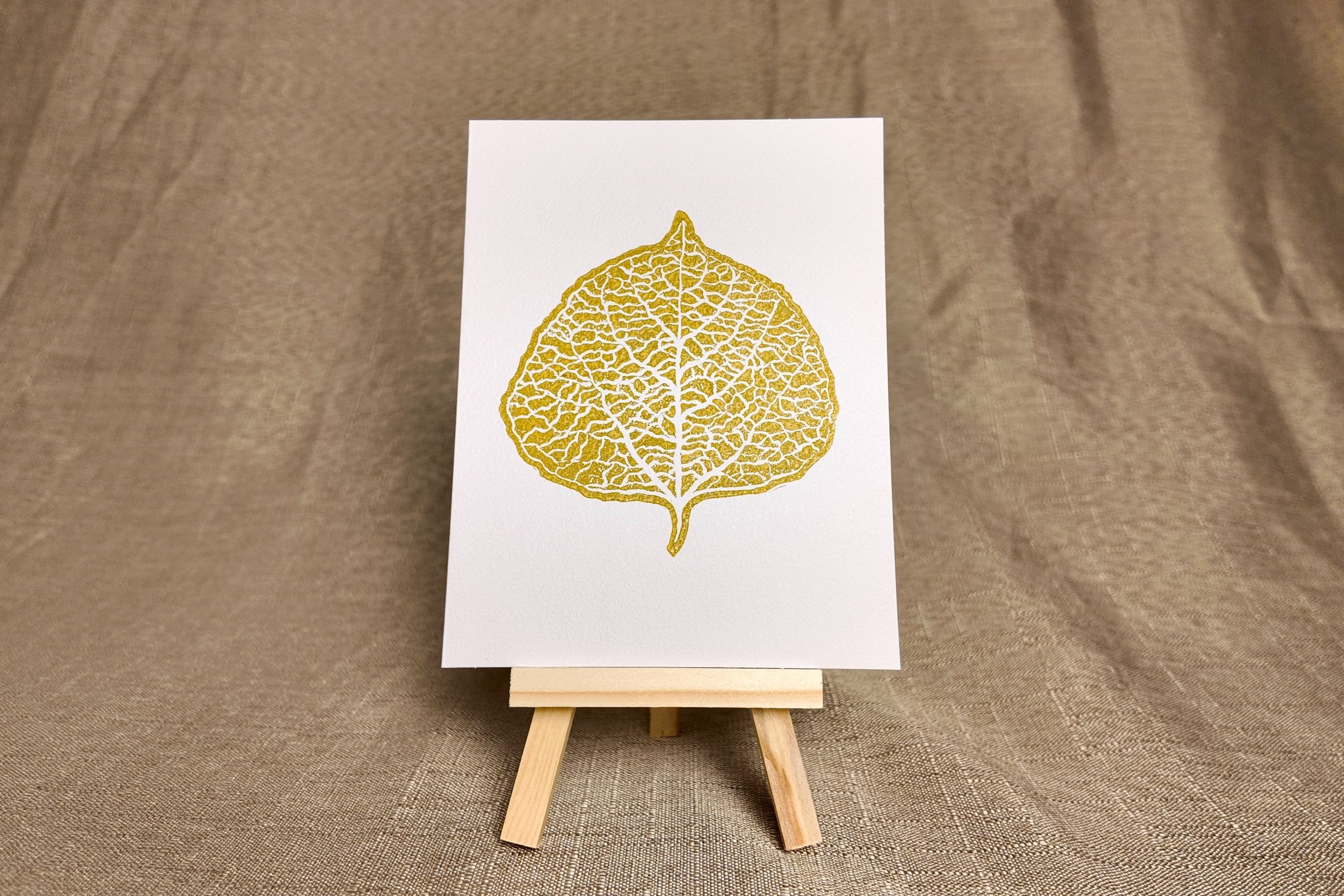 'Aspen' a Real Pleasure Linocut Greeting Card