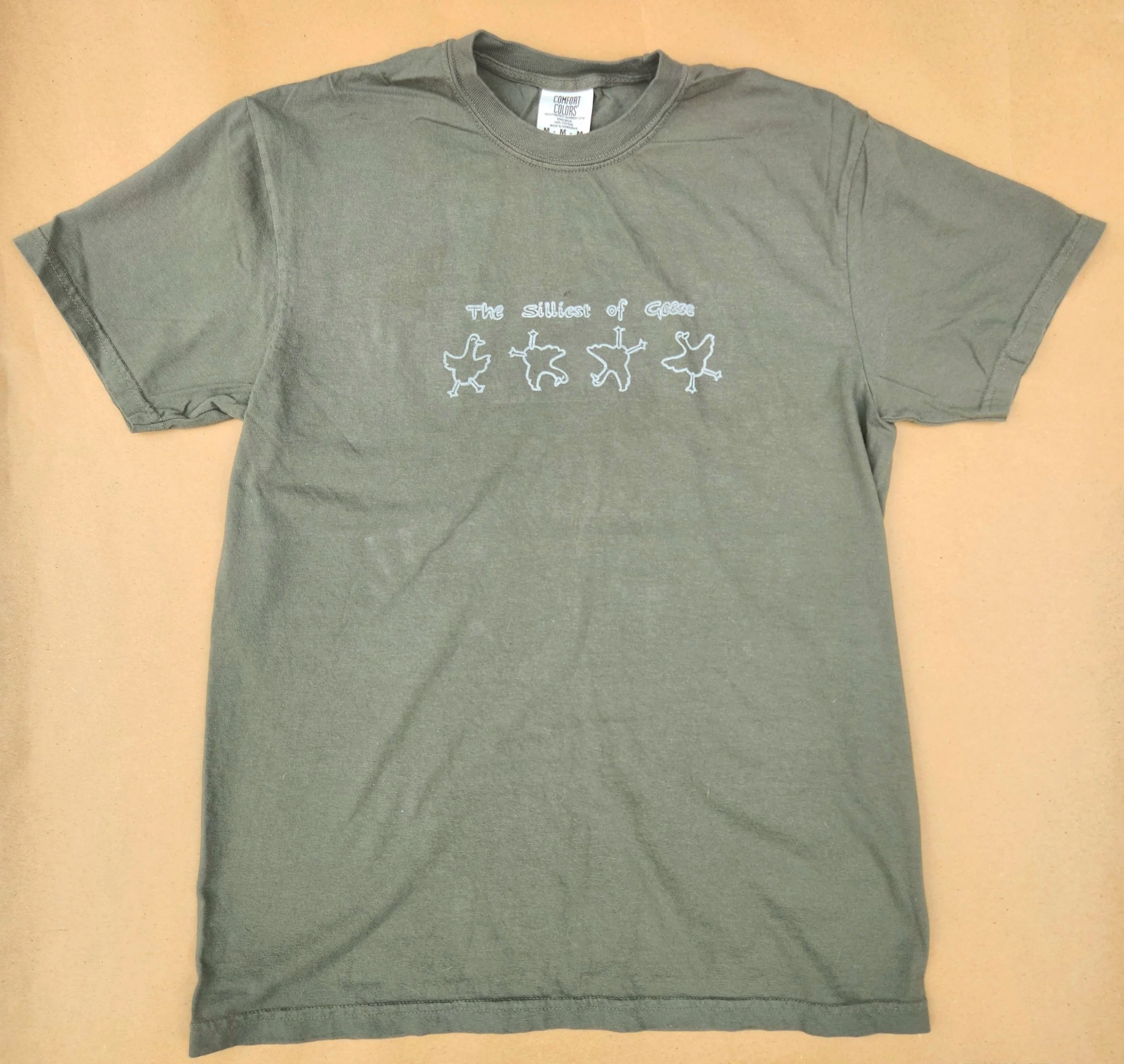“The Silliest of Geese” Linocut T‑Shirt - 100% Cotton