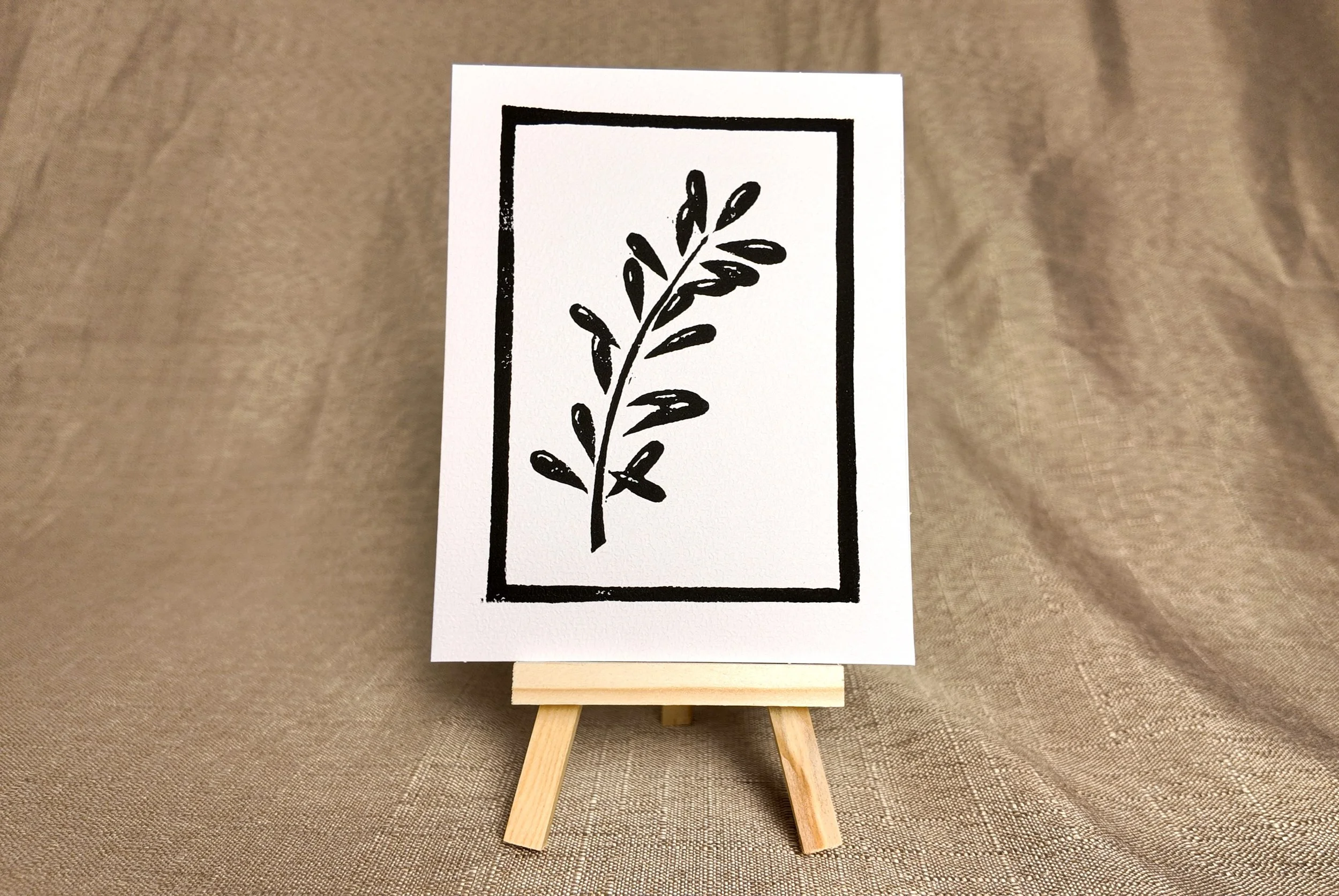 'Olive' you so much Linocut Greeting Card
