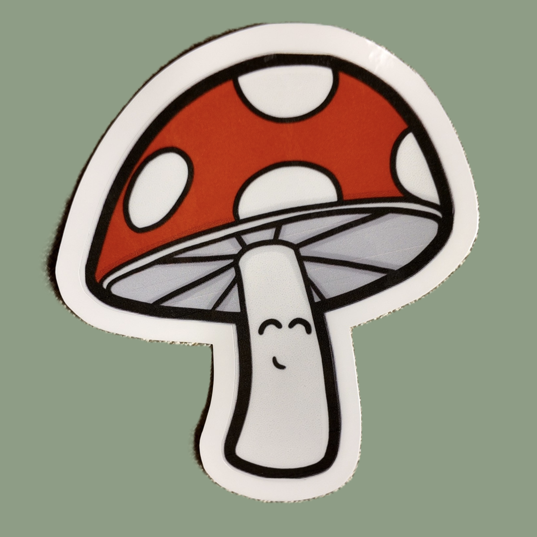 "A Little Mushroom" Die Cut Sticker - Waterproof
