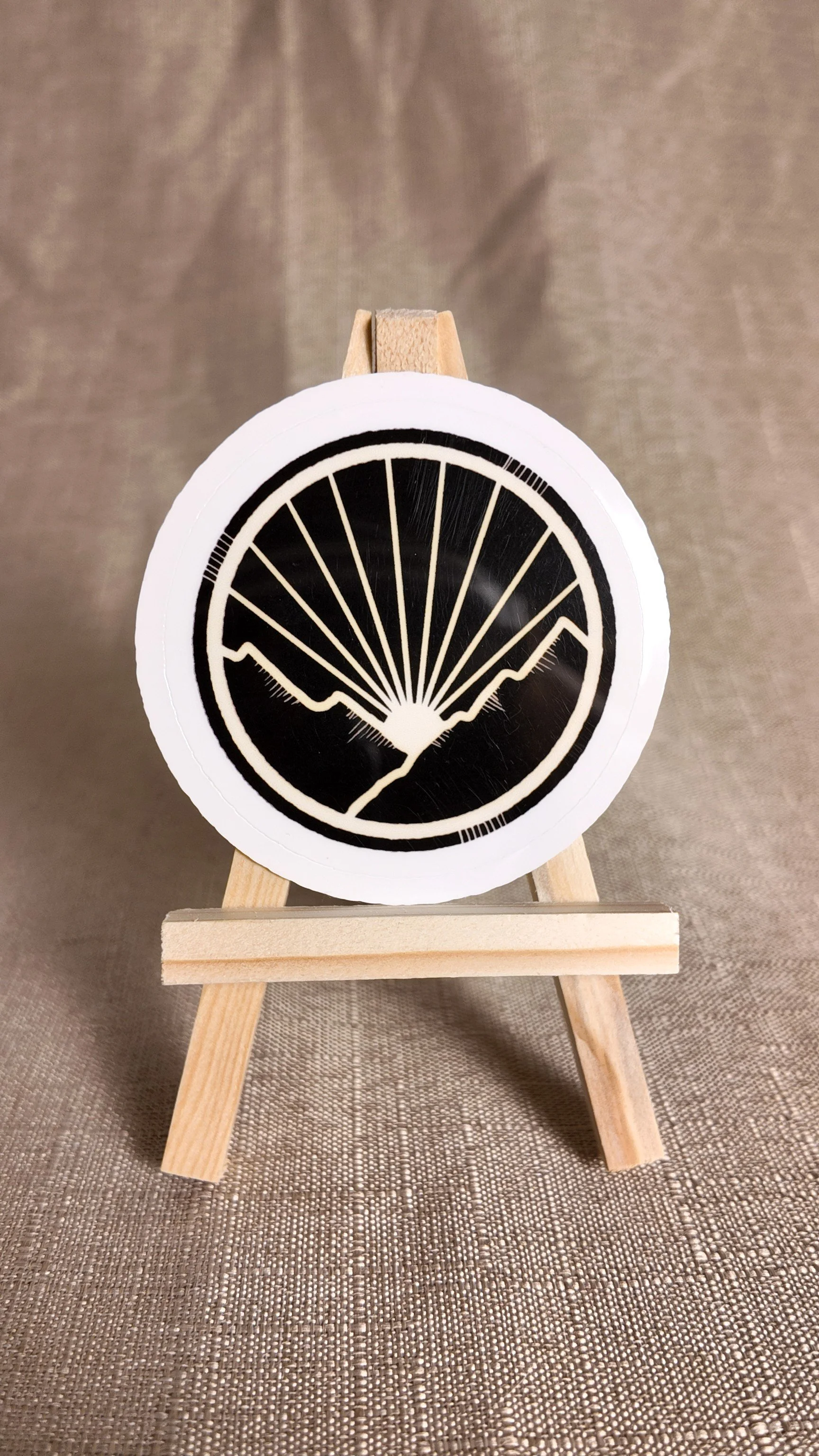 "Mountain Morning" Die Cut Sticker - Waterproof