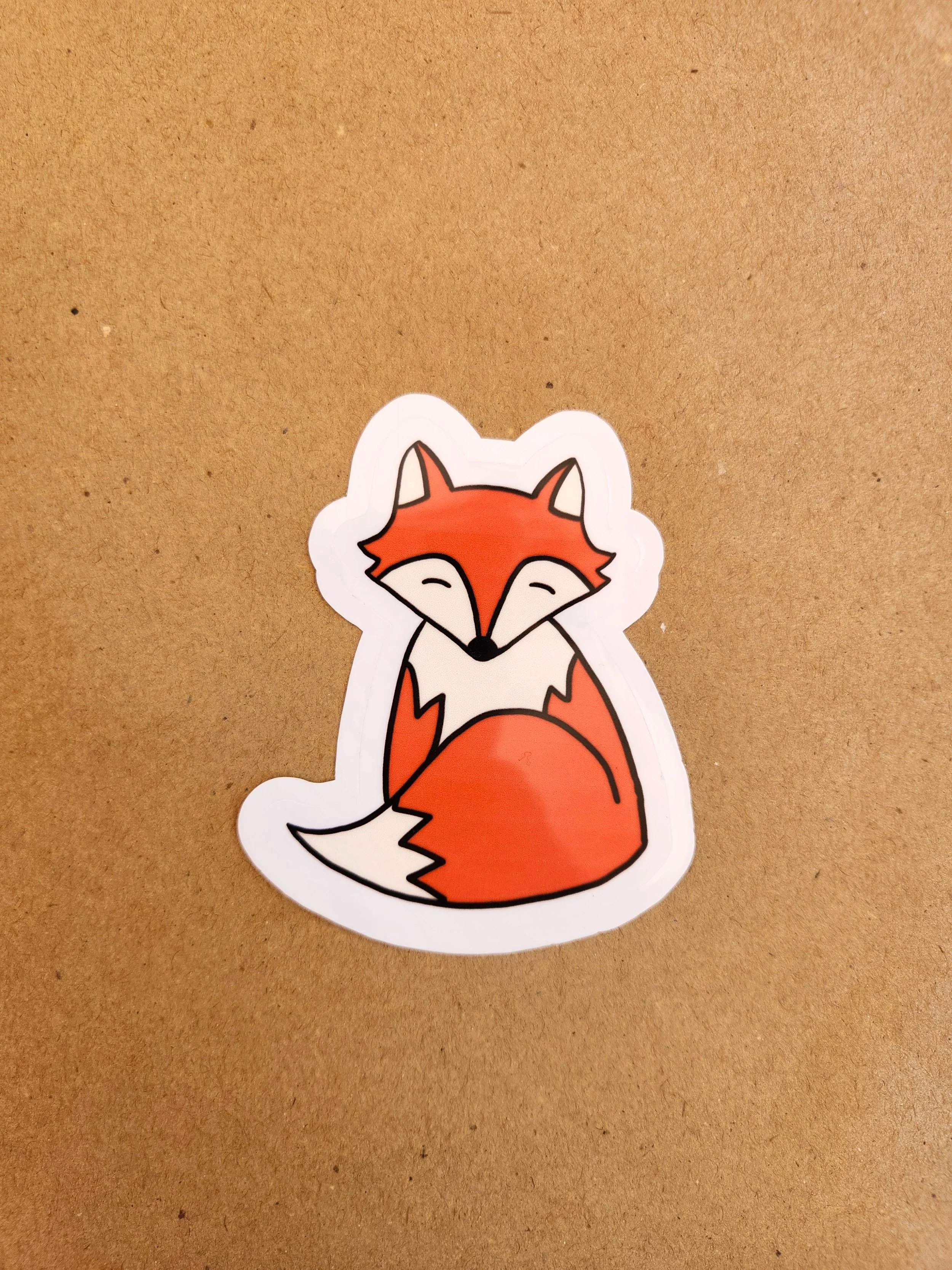 "Woodland Fox" Die Cut Sticker - Waterproof