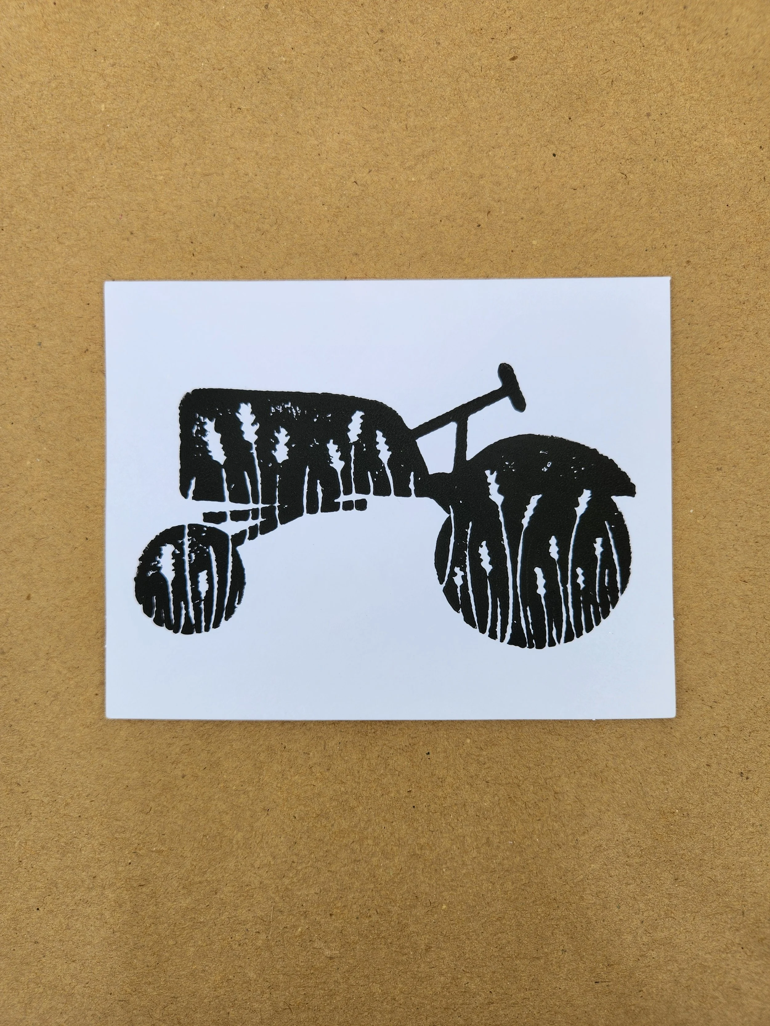 Nice to 'Wheat' You Linocut Greeting Card