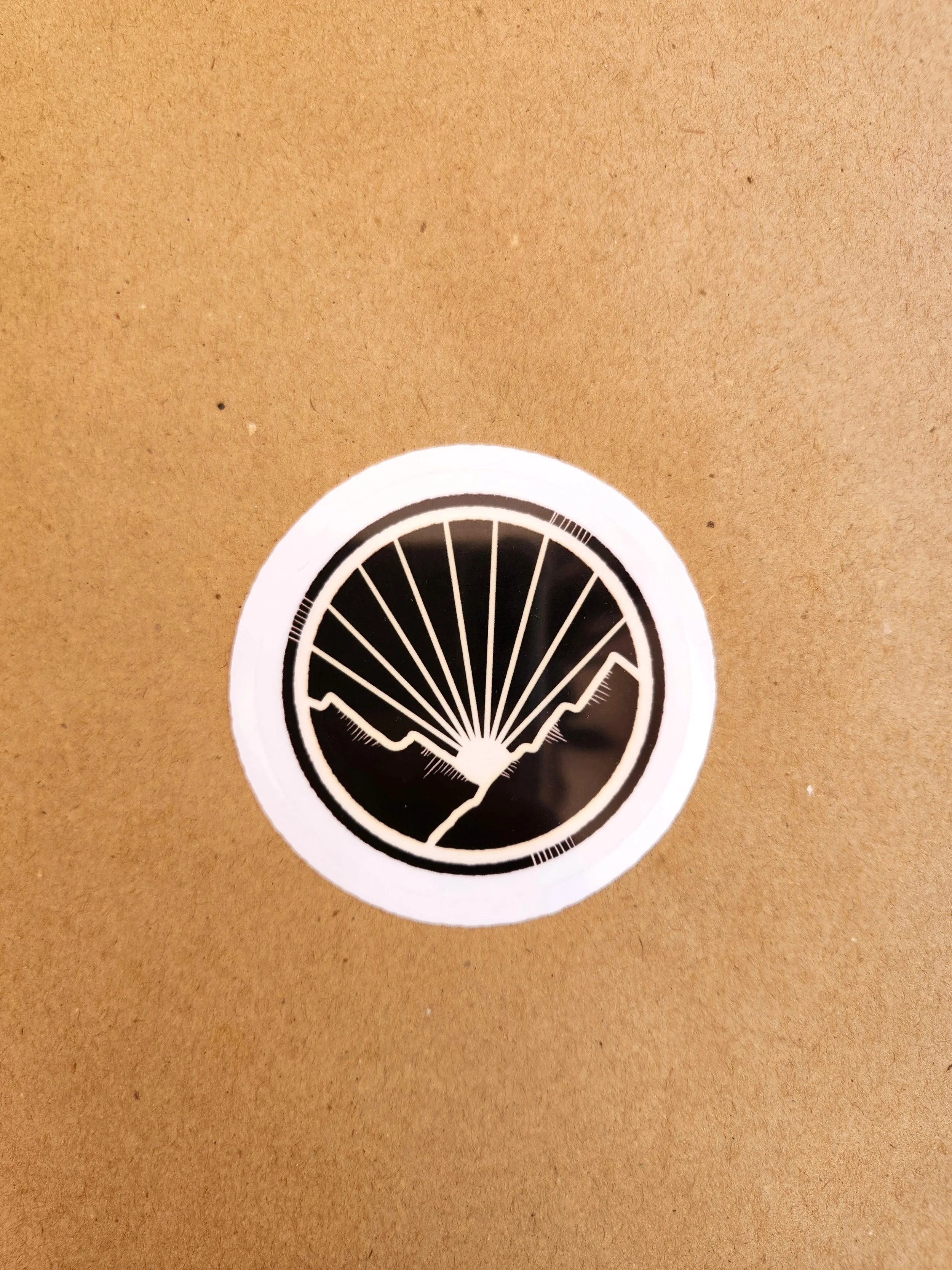 "Mountain Morning" Die Cut Sticker - Waterproof