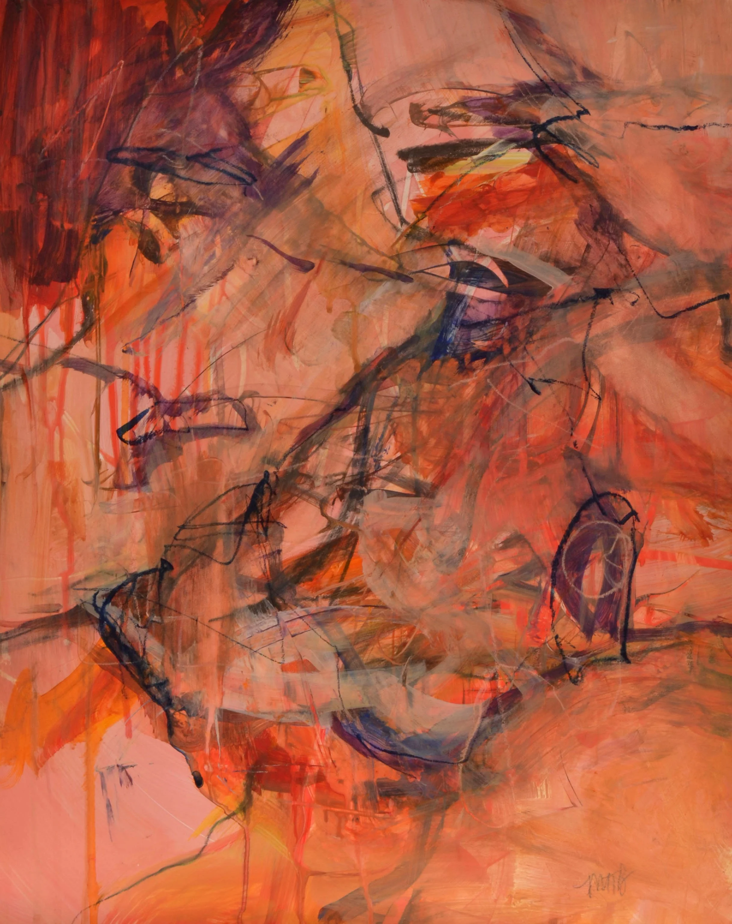 Thermal Shift | 20 X 16, Acrylic/Mixed Media on Panel