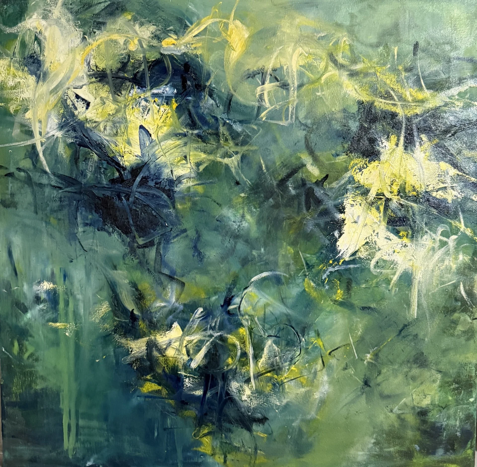Sea of Green | 30x30, Oil on Canvas 