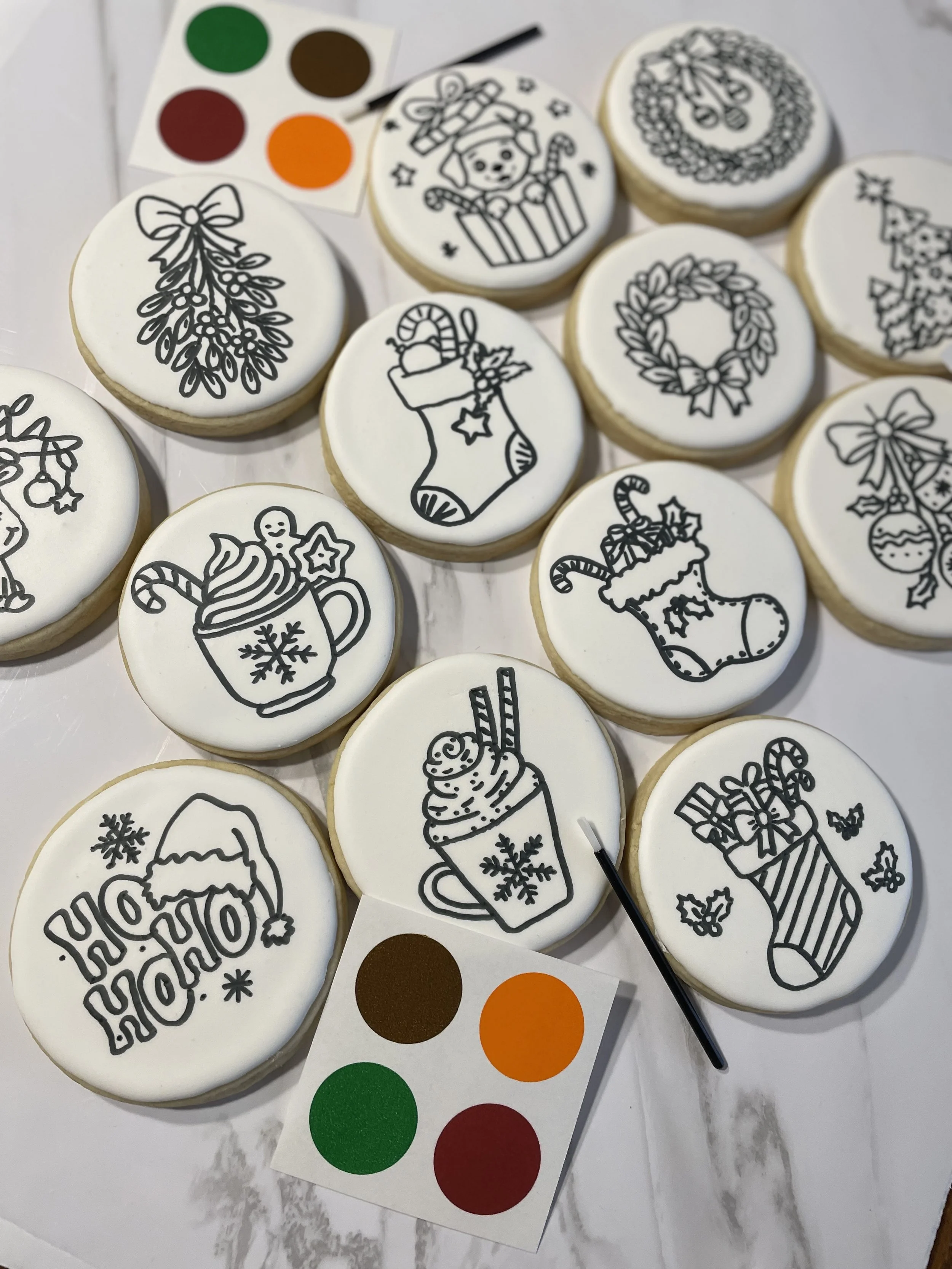 Paint Your Own Christmas Cookies