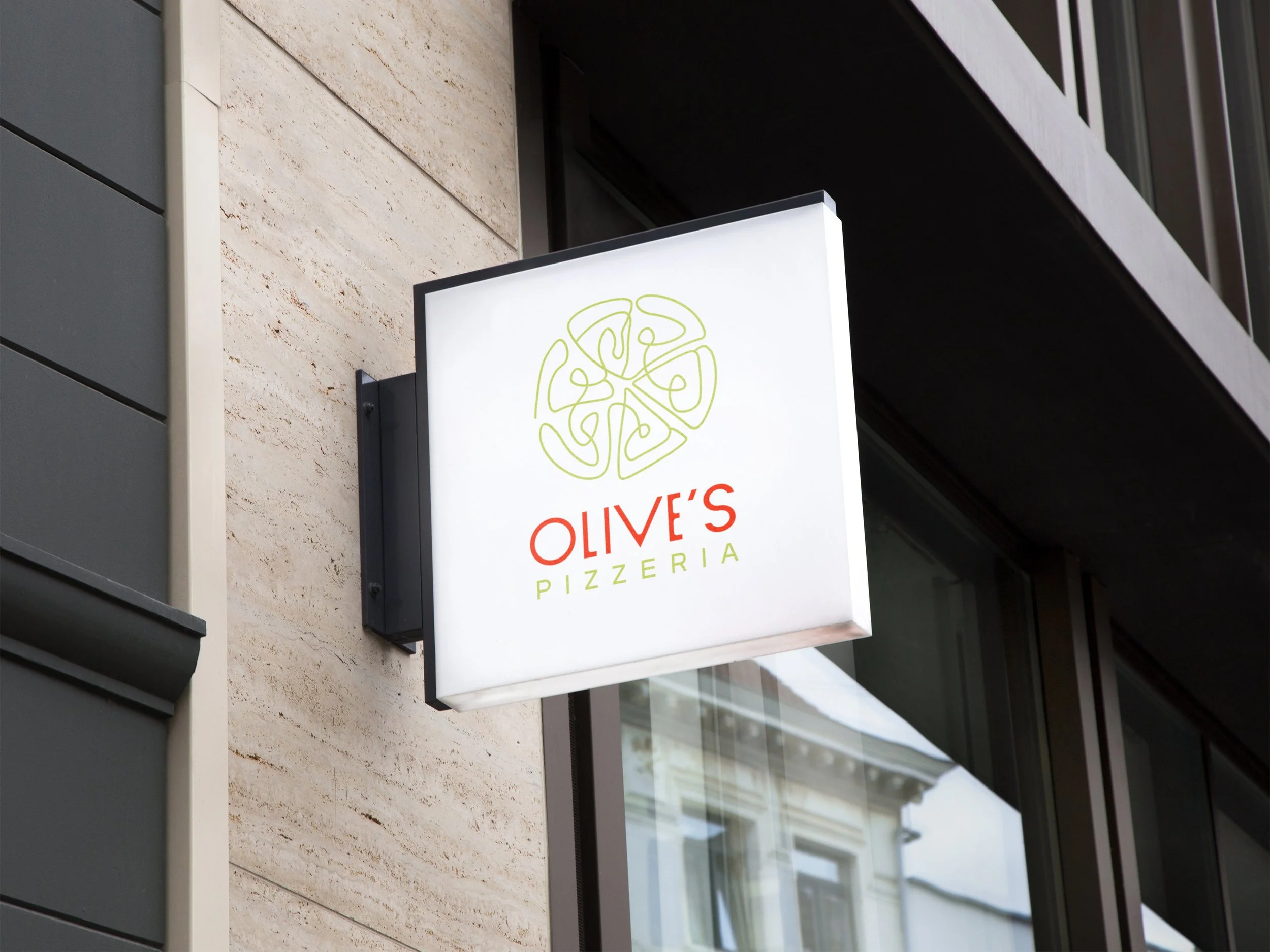 Olive's Fresh Pizza Bar Rebrand
