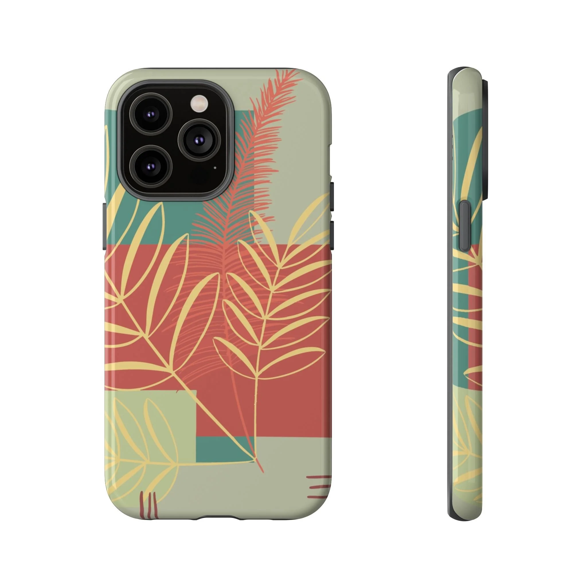 Retro Botanical Tough Phone Case