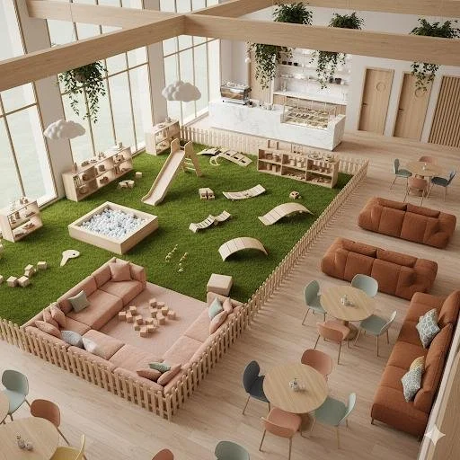 Mindful Bean interior concept rendering 2