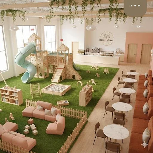 Mindful Bean interior concept rendering 1