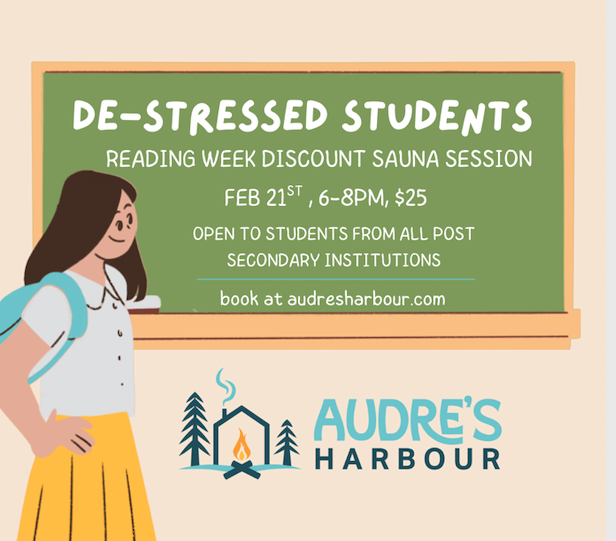 De-Stressed Students - Reading Week Discount Sauna Session