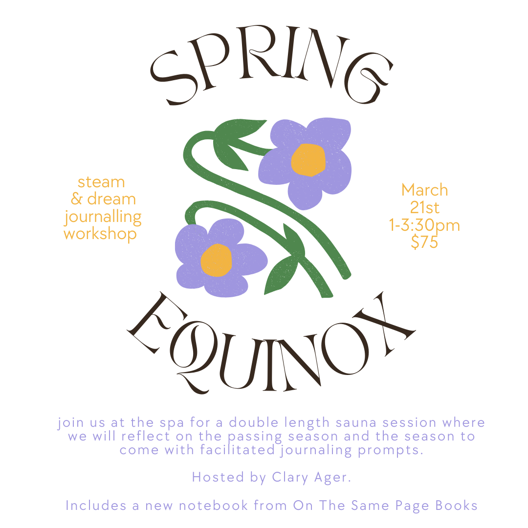 Spring Equinox Steam & Dream | guided journalling session