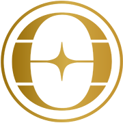 Howard Osmond wealth Icon, depicting the H and the O and the Northstar in Gold.