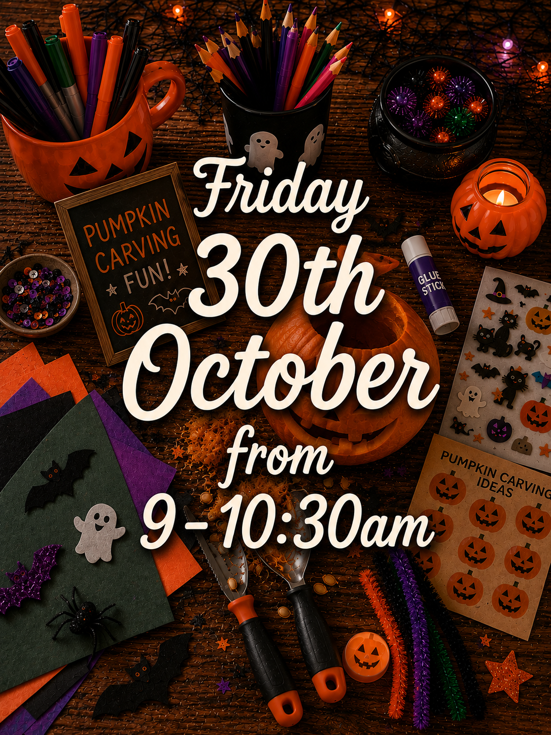 Little Makers Halloween Pumpkin Carving Workshop - 30th Oct 9am