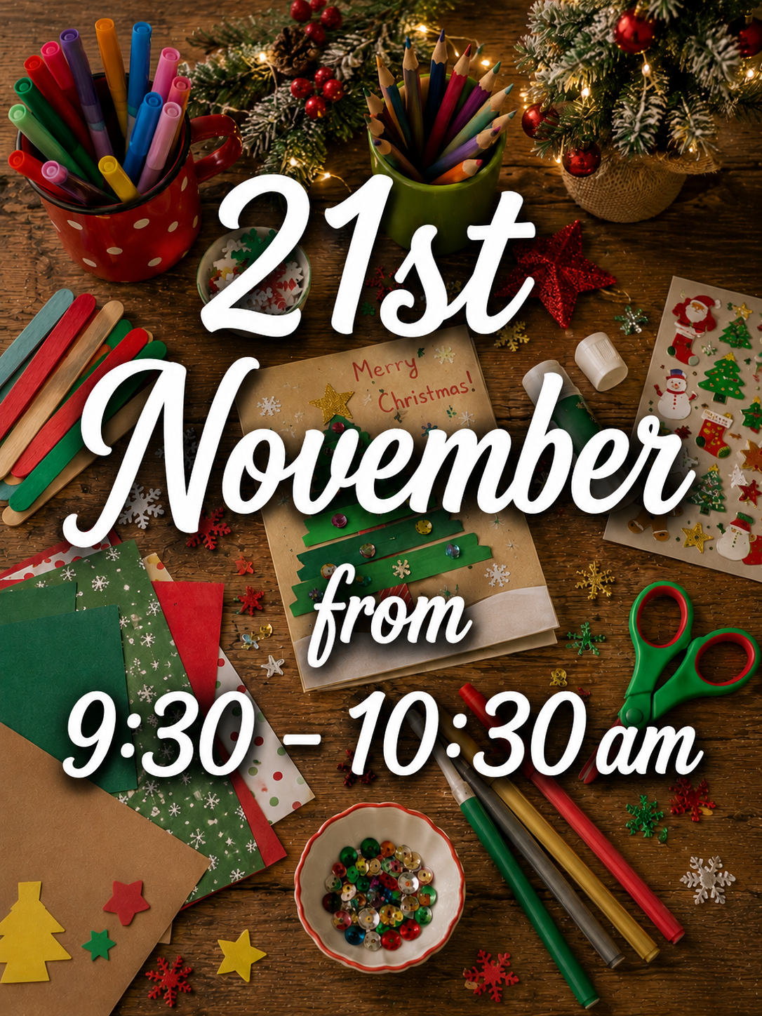 Little Makers Christmas Card Workshop