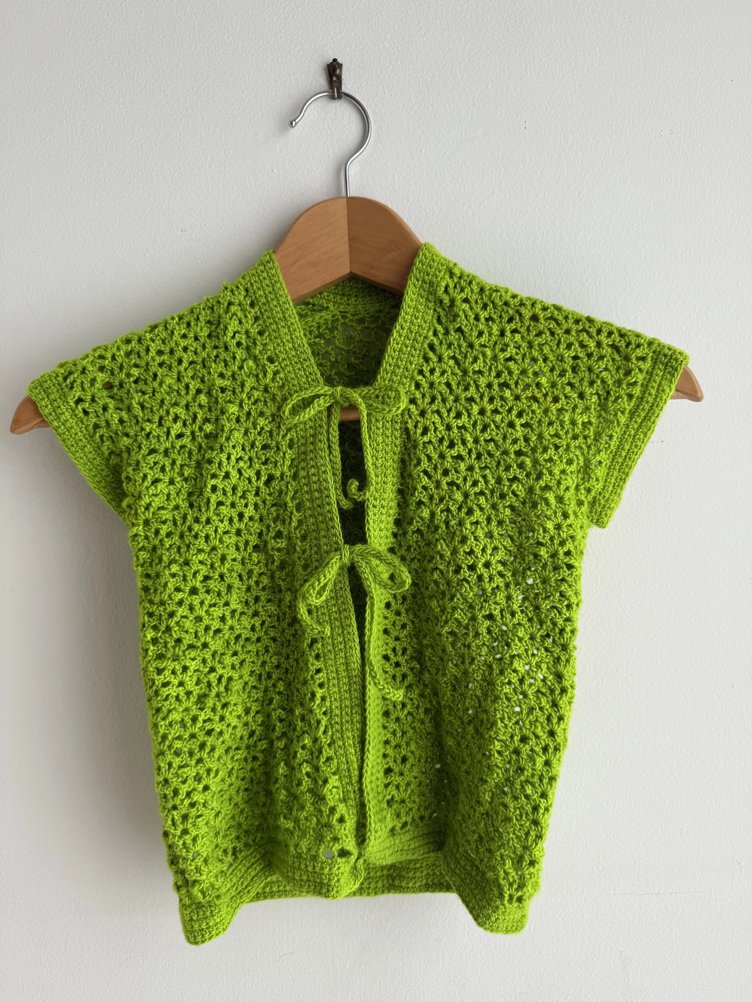 crocheted vest