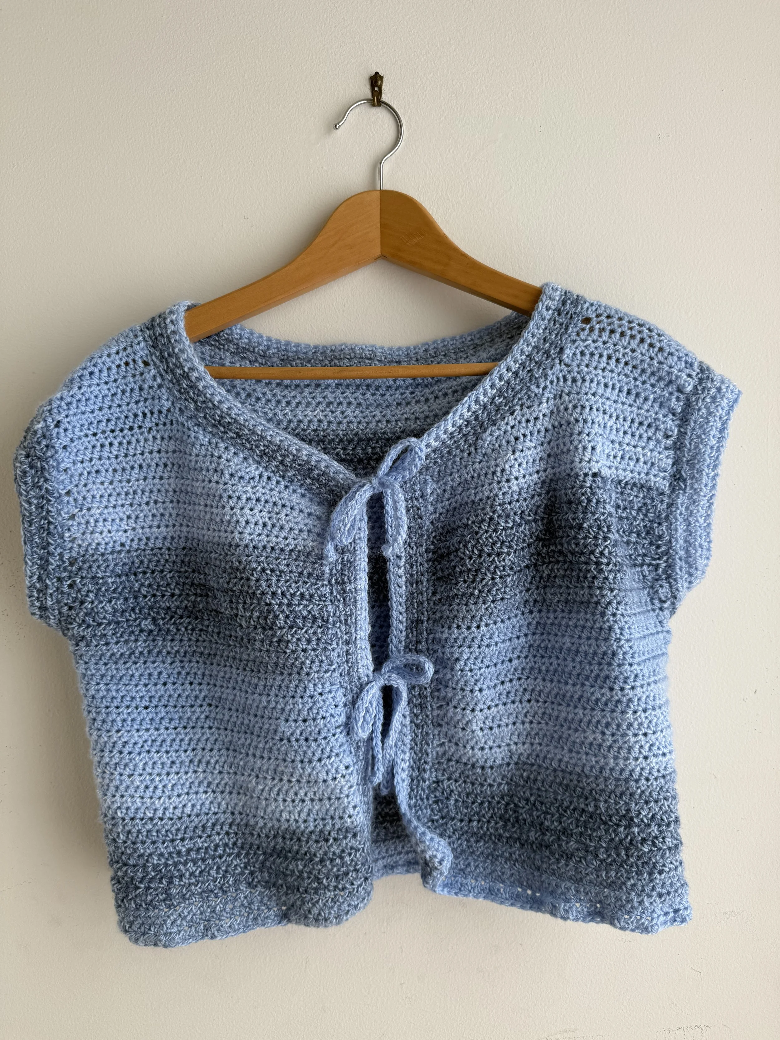 crocheted vest