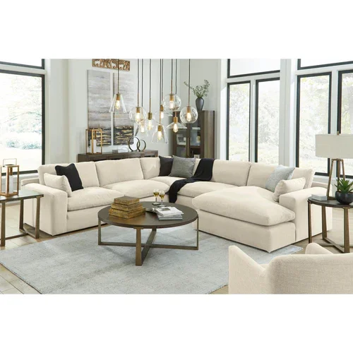Elyza 10006S7 5 pc Sectional with Chaise