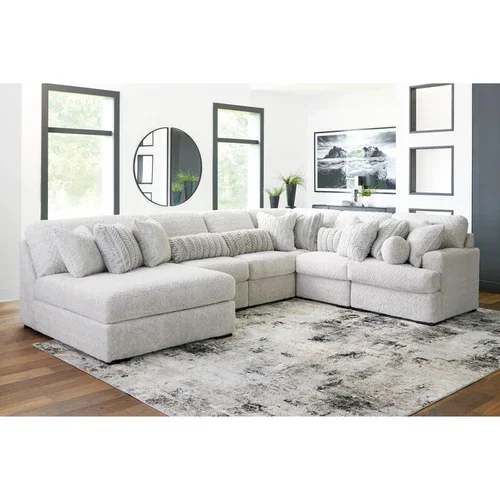Ashley Cuddle Plush 6 pc Sectional with Chaise