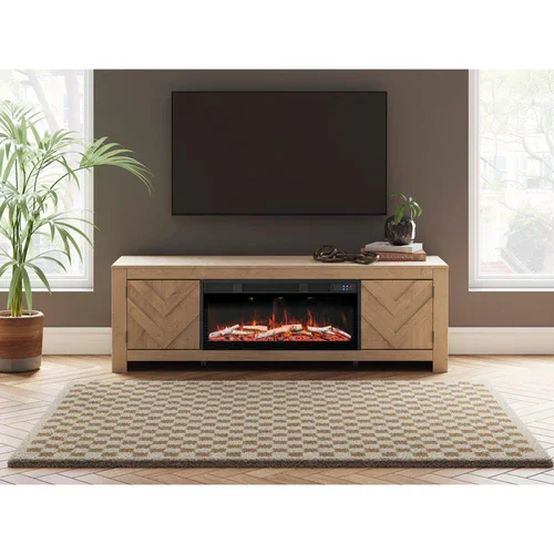 Ashley Cayboni  71" TV Stand with Electric Fireplace