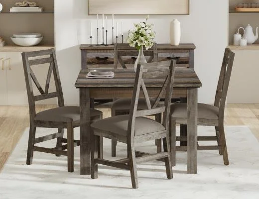 LOFT BROWN 42" Dining Set