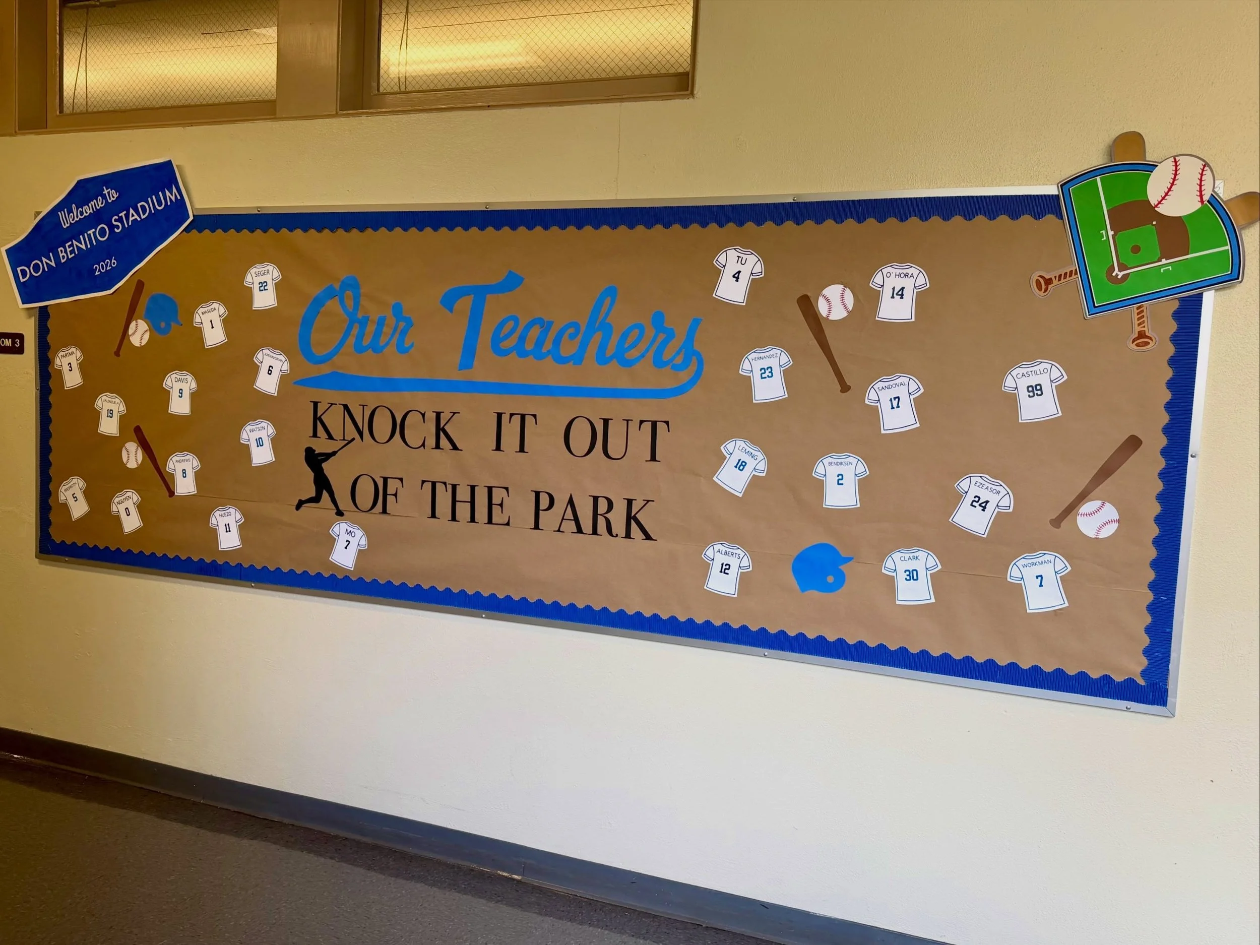 🎶Take us out to DB all day, everyday, because our teachers knock it out of the park!!!! 🧢⚾️

Last week we had the joy of recognizing our fabulous teachers a little extra during Teacher Appreciaiton with a few special setups including: a bagel and c