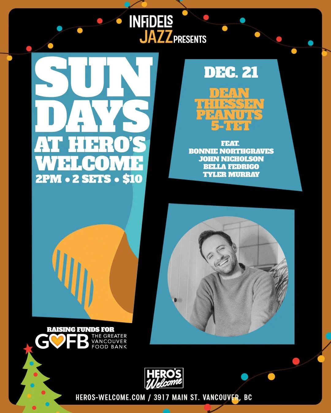 In the words of Linus &quot;That's what Christmas is all about, Charlie Brown&quot; ⁠
 ⁠⁠
We're fundraising for the Greater Vancouver food bank! With the help of @theinfidelsjazz we're bringing you the nostalgic sounds of Charlie Brown composer Vince