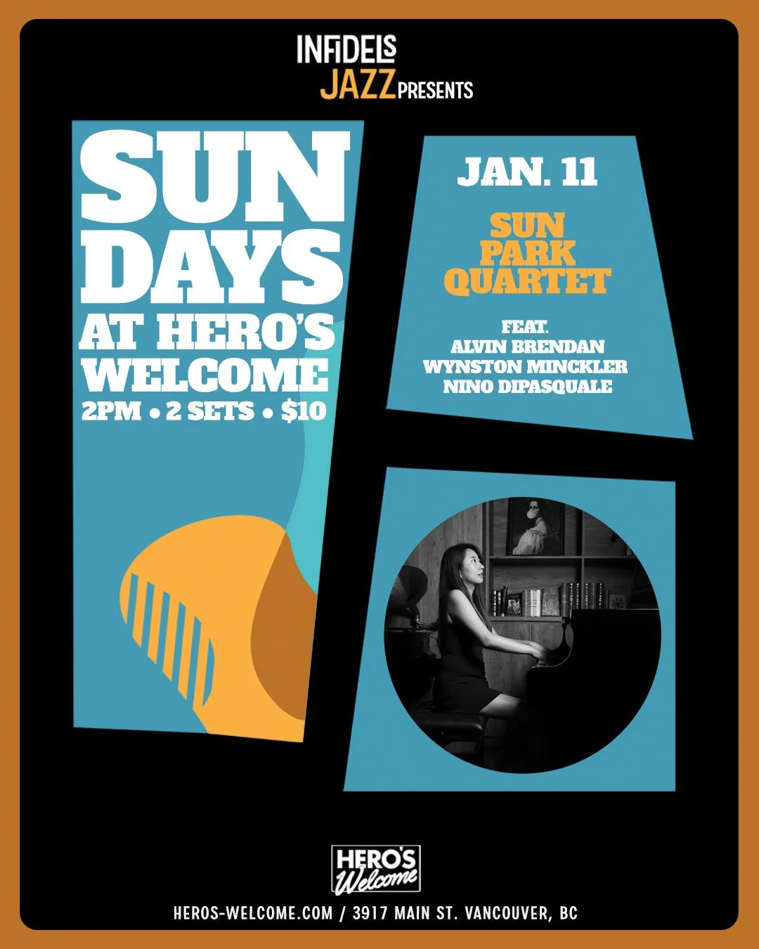 Infidels Jazz presents Sunday Afternoons at Hero's Welcome